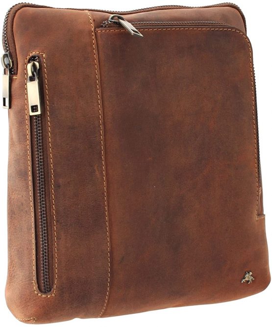 Visconti ROY Oiled Leather Tablet/iPad Cross Body Messenger Bag 15056