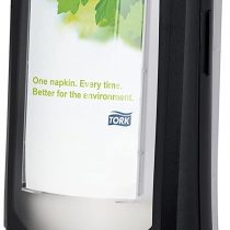 Tork 272211 Xpressnap Wall / Stand Napkin Dispenser N4 / Paper Dispenser Suitable for N4 Interfold Napkin Refills / Signature Design / Black