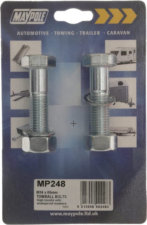 Maypole 248 Tow Ball Bolts M16 x 65 mm