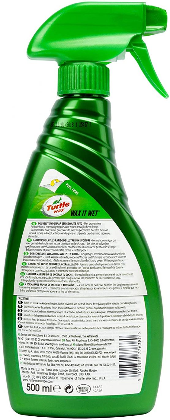 Turtle Wax FG5197 FG7750 GL Wax-It-Wet 500ml, Green - Image 3