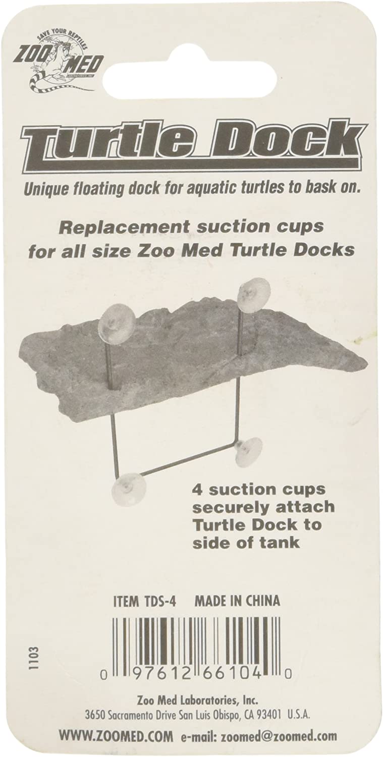 Zoomed Island Turtle Dock Suction Cups, 4-Piece, Black - Image 2