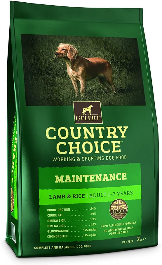 Gelert Country Choice Maintenance Lamb and Rice, 12 kg