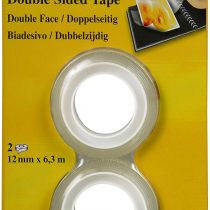 3M Scotch Refill Rolls of Double-Sided Adhesive Tape, 6.3 m x 12 mm, Pack of 2