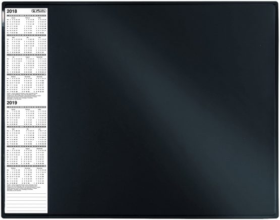 Herlitz 63x50cm Desk Pad Calender - Black
