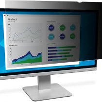 3M PF190W1B Privacy Filter. 19 inch privacy screen. Widescreen 16:10 desktop LCD Monitor. Anti Glare. Protect your data from visual hacking., Black