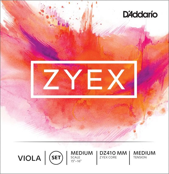 D'Addario Zyex Medium Scale Medium Tension Viola String Set