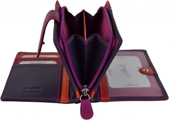 Golunski Ladies Tab Flap Over Leather Purse Wallet Change Graffiti Gift Box - Image 4