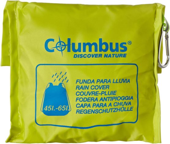 Columbus Unisex's Funda De Lluvia 45-65L Raincover, Yellow, One Size - Image 2
