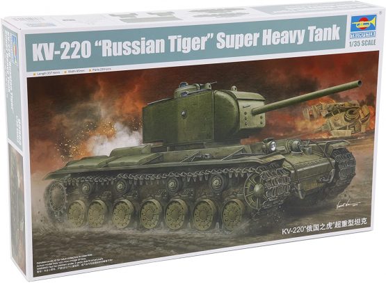 Trumpeter Model Kit KV 220 05553 Russian Tiger Super Heavy Tank
