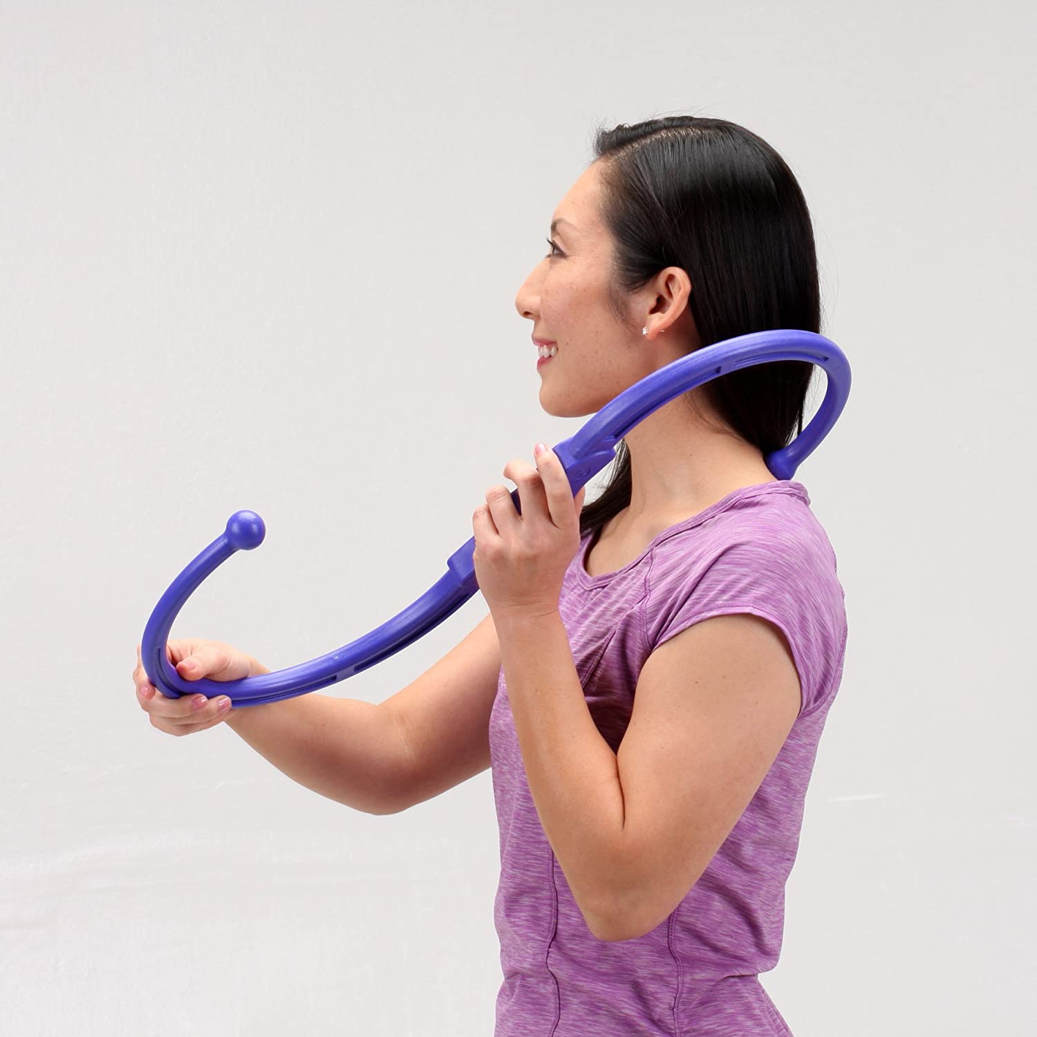 EARTHLITE Therapy Wand - Shoulder, Neck and Back Self Massage Tool, Blue - Image 3