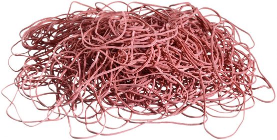 Herlitz 60mm Rubber Band - Red (Box of 1Kg) - Image 2