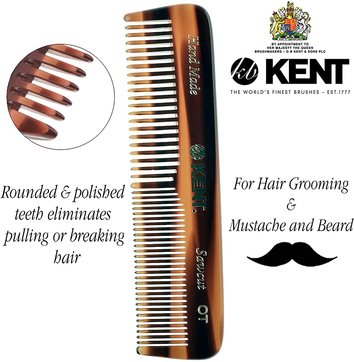 Kent Handmade A OT Pocket Comb - Image 4