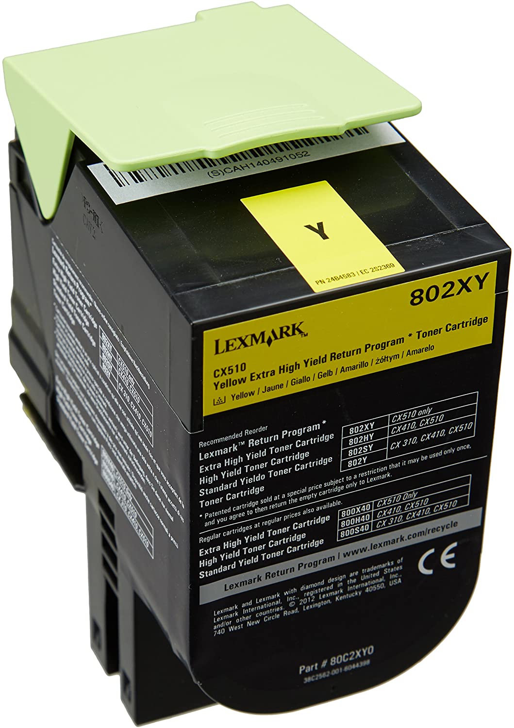 Lexmark 1886321 802XY Extra High Capacity Toner Cartridge - Yellow