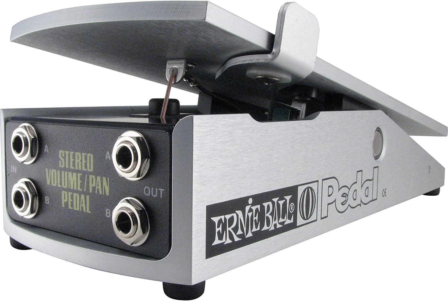 Ernie Ball 500K Stereo Volume/Pan Pedal, metallic silver