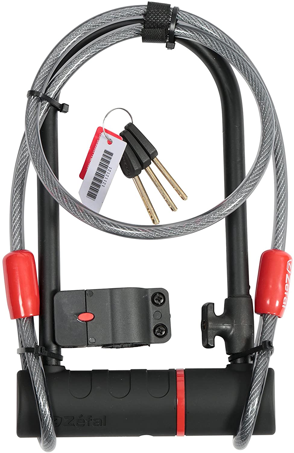 ZEFAL K-Traz U17 & Cable Extension U-Lock, Black, 115 x 230mm/120cm - Image 2