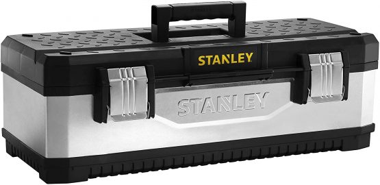 STANLEY Galvanised Toolbox Chest with Heavy Duty Metal Hinge, Portable Tote Tray for Tools and Small Parts, 26 Inch, 1-95-620 - Image 2
