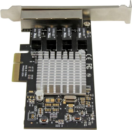 StarTech 4 Port PCIe Network Card - RJ45 Port - Intel i350 Chipset - Ethernet Server / Desktop Network Card - Dual Gigabit NIC Card (ST4000SPEXI) - Image 4