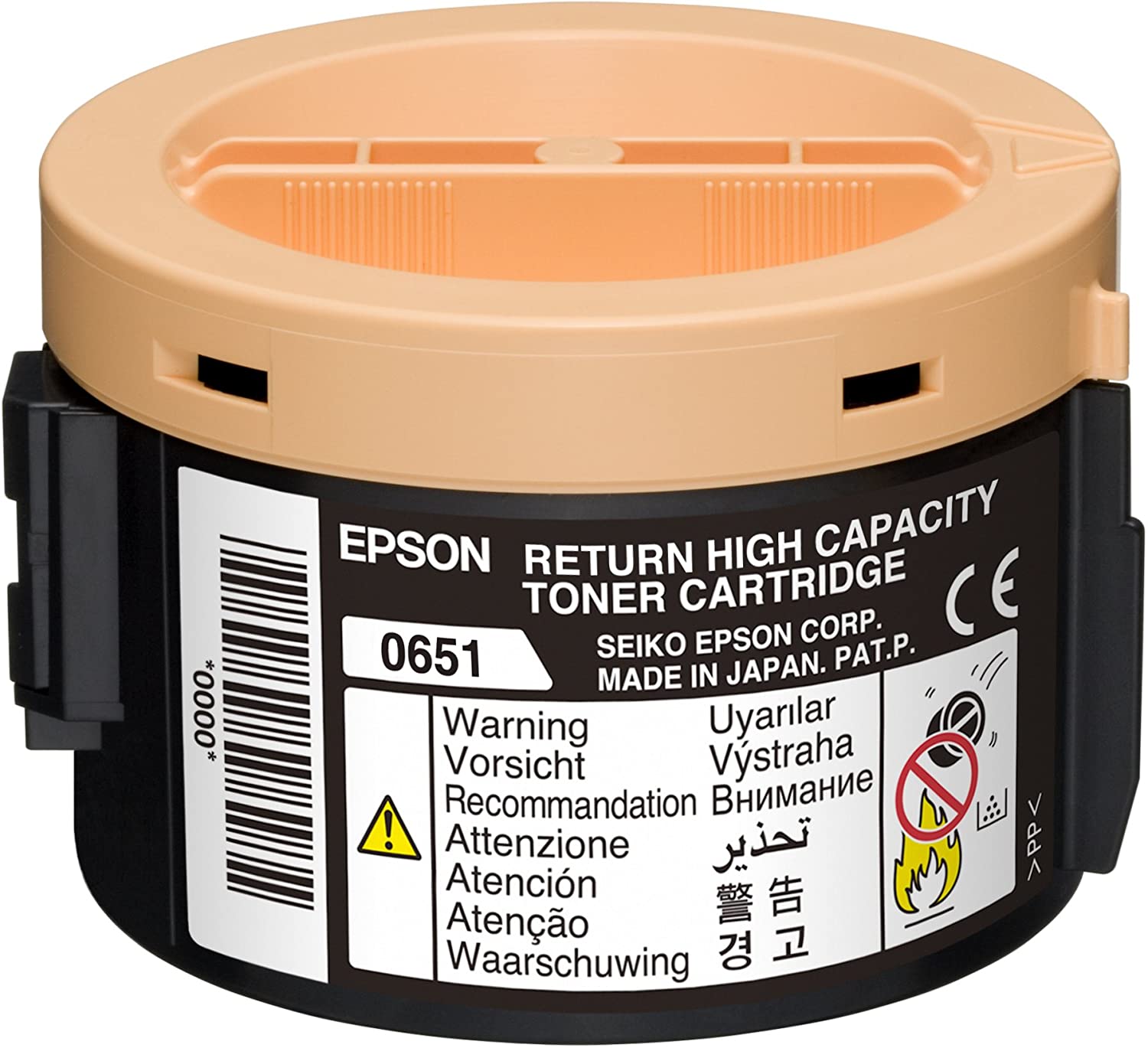 Epson High Capacity Return Toner Cartridge, Black, Genuine