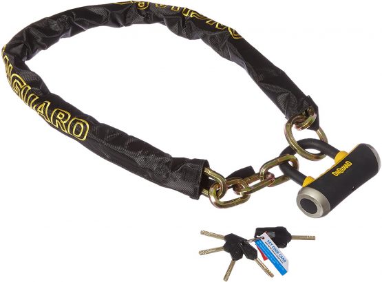 On-Guard Mastiff Lock Chain Cynch Loop - Black, 8019LP, 130 x 10 cm