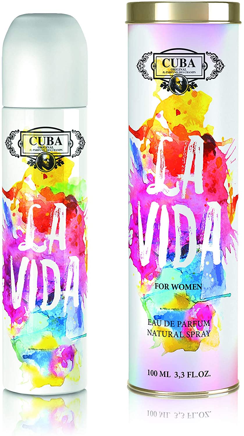 Cuba Paris La Vida 100ml EDP Spray, Cuba the Life, 97.59 ml (Pack of 1)