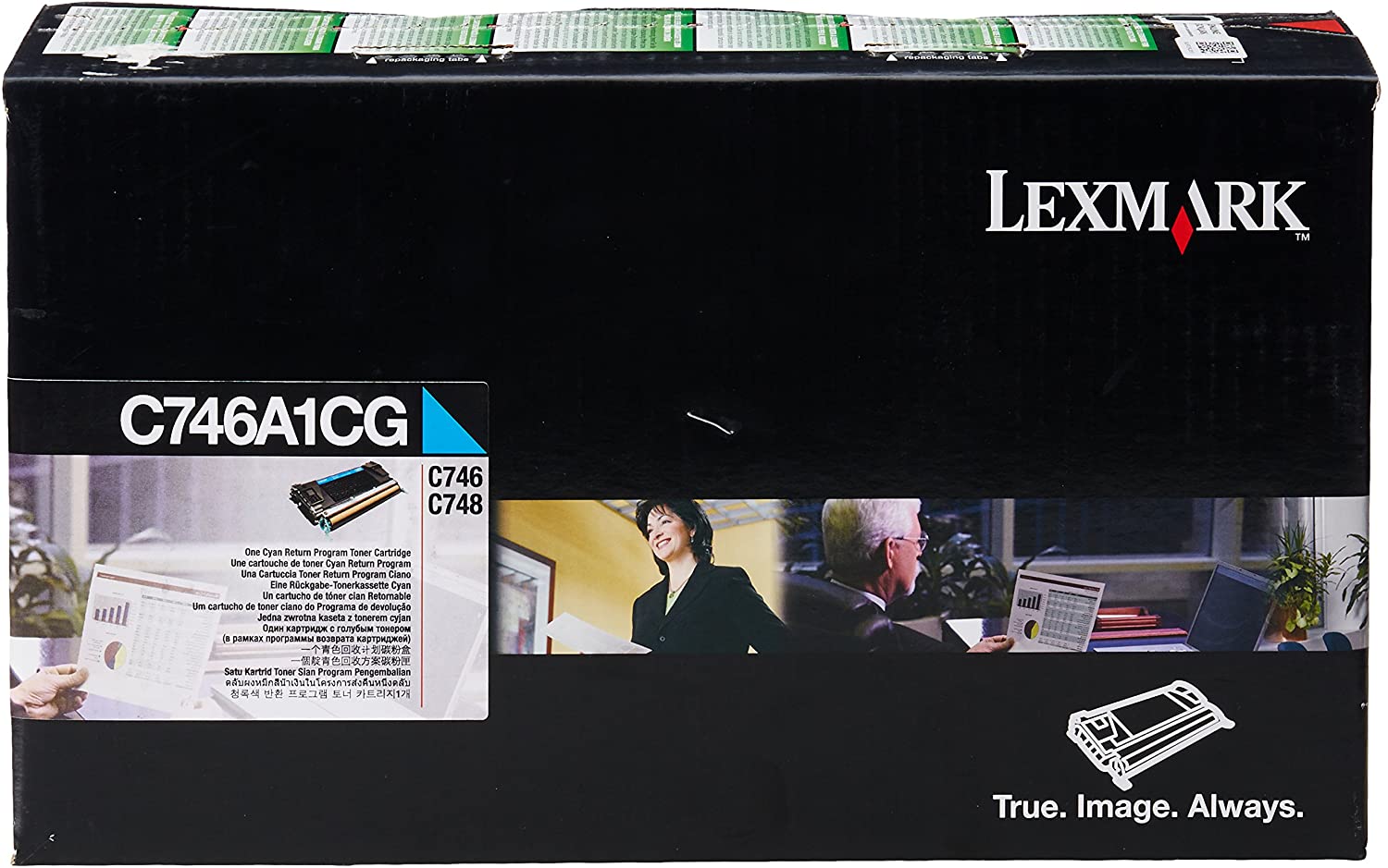 Lexmark C746 Toner Cartridge - Cyan, Blue
