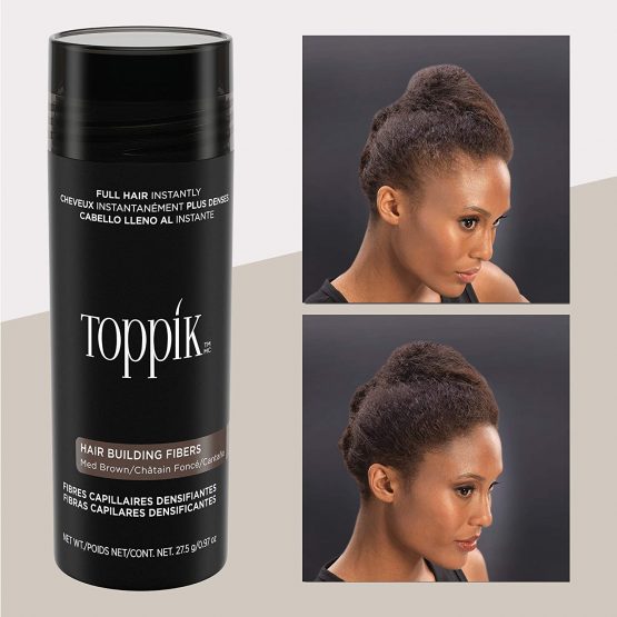 Toppik Hair Fibers, 27.5 g, Medium Brown