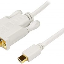 StarTech 3 ft Mini DisplayPort to DVI Adapter Cable - Mini DP to DVI Video Converter - MDP to DVI Cable for Mac / PC 1920x1200 - White (MDP2DVIMM3W)