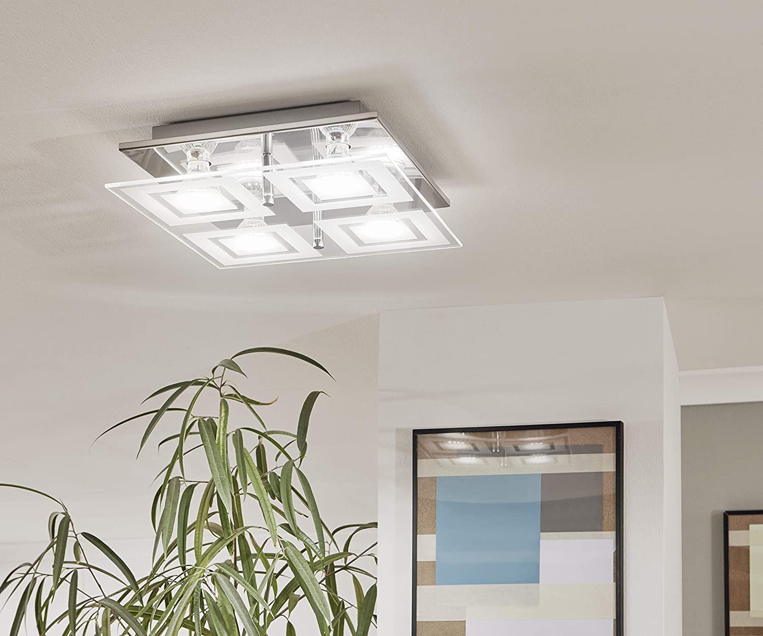 EGLO 94226 ALMANA Wall Ceiling Light in Chrome, Silver - Image 2