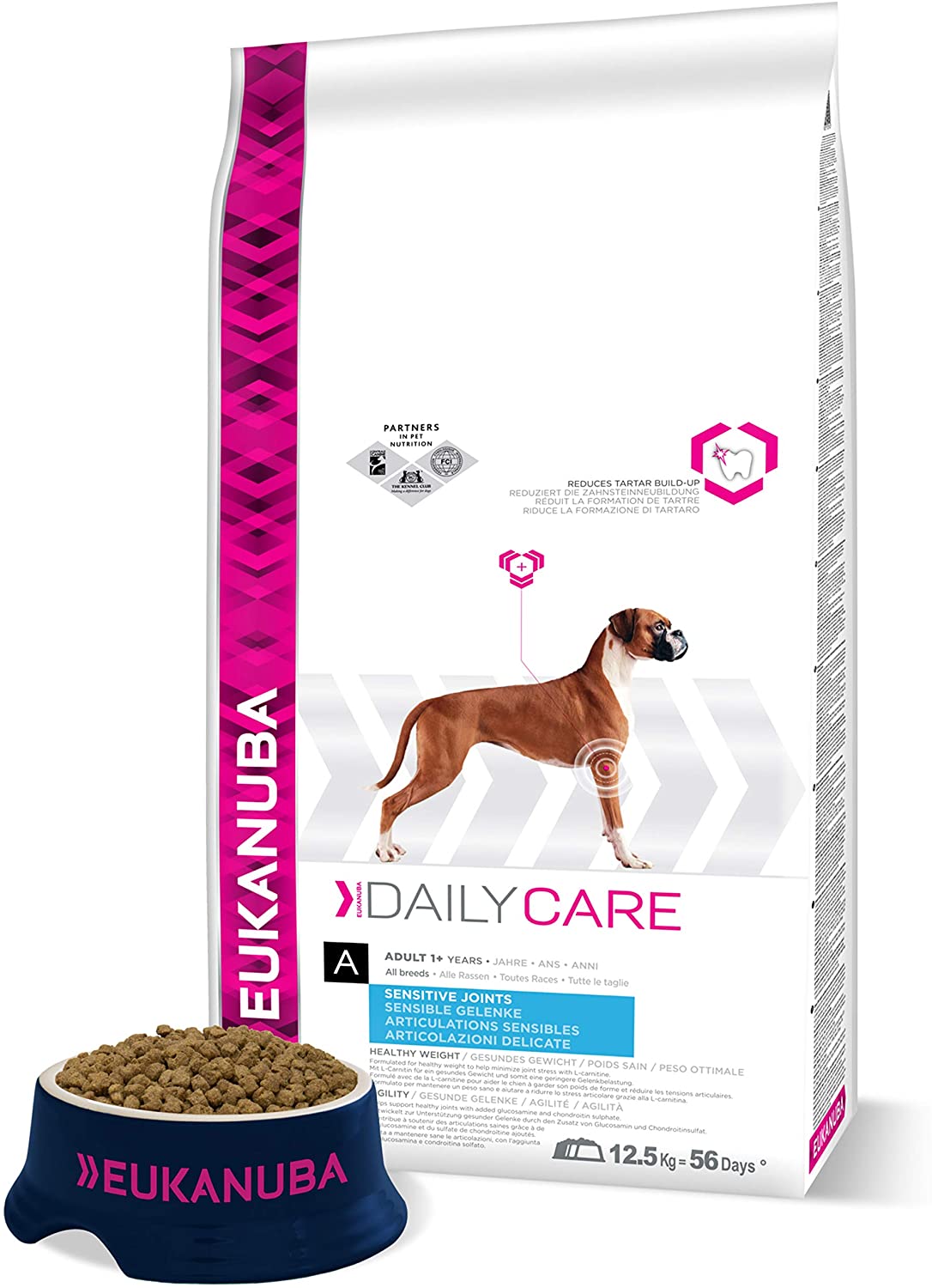 Eukanuba Dry Dog Food Daily Care Adult Sensitive Joints, Chicken, 12.5 kg, Daily Care Sensitive Joints, 12.5 kg (Pack of 1)