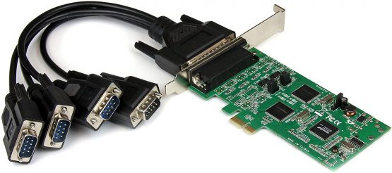 StarTech 4 Port PCI Express PCIe Serial Combo Card with Breakout Cable - 2 x RS232 2 x RS422 / RS485 - Dual Profile (PEX4S232485)