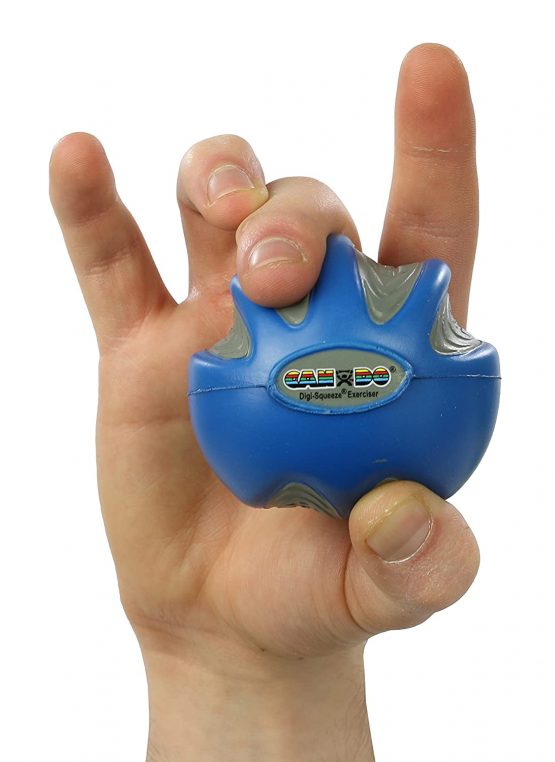Hand exerciser - finger strengthener Cando® Digi-Squeeze, blue (strong) - Image 4