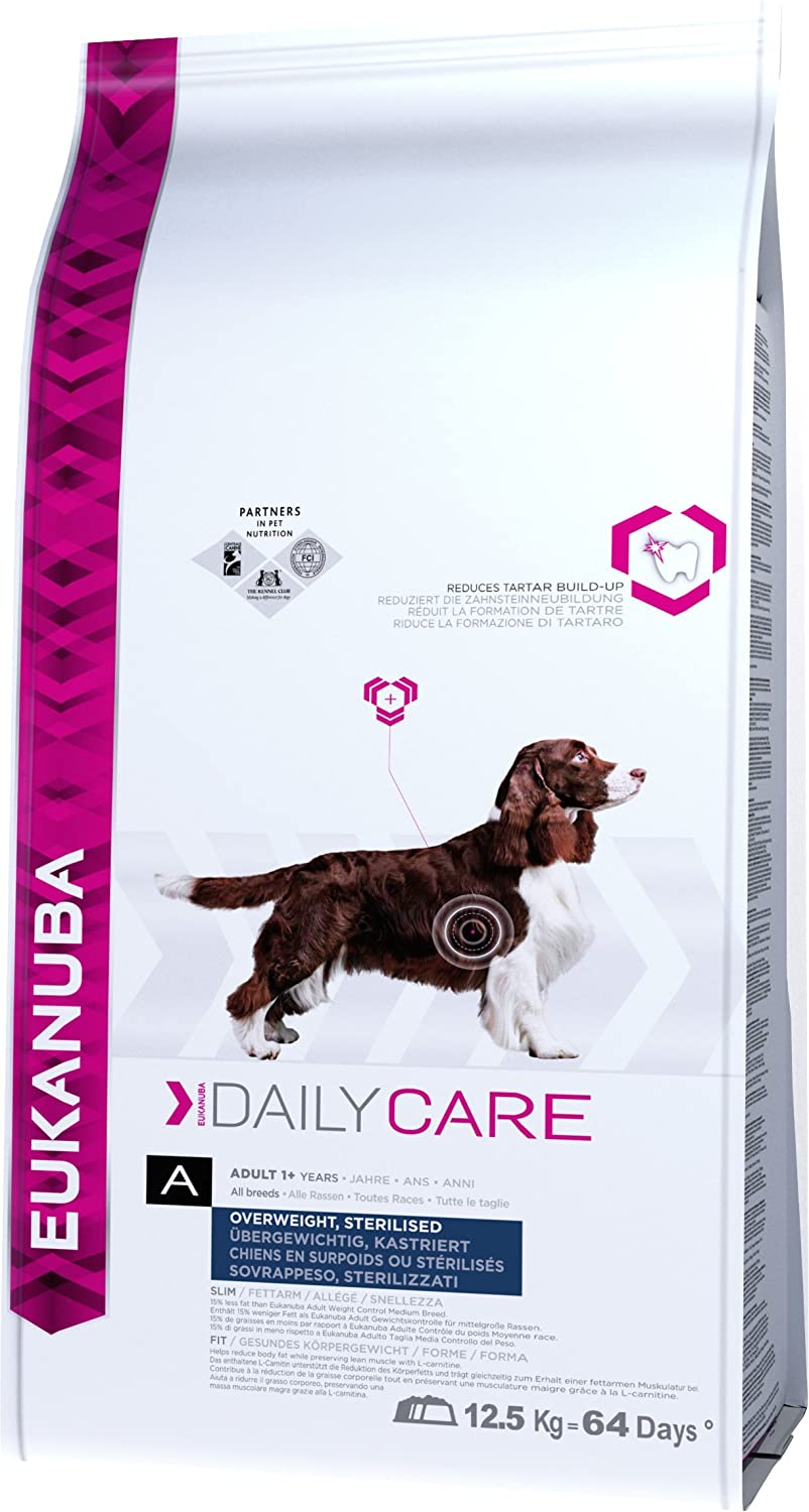 Eukanuba Dry Dog Food Daily Care Adult for Overweight Dogs with Chicken 12.5 kg, 12.5 kg (Pack of 1) - Image 3