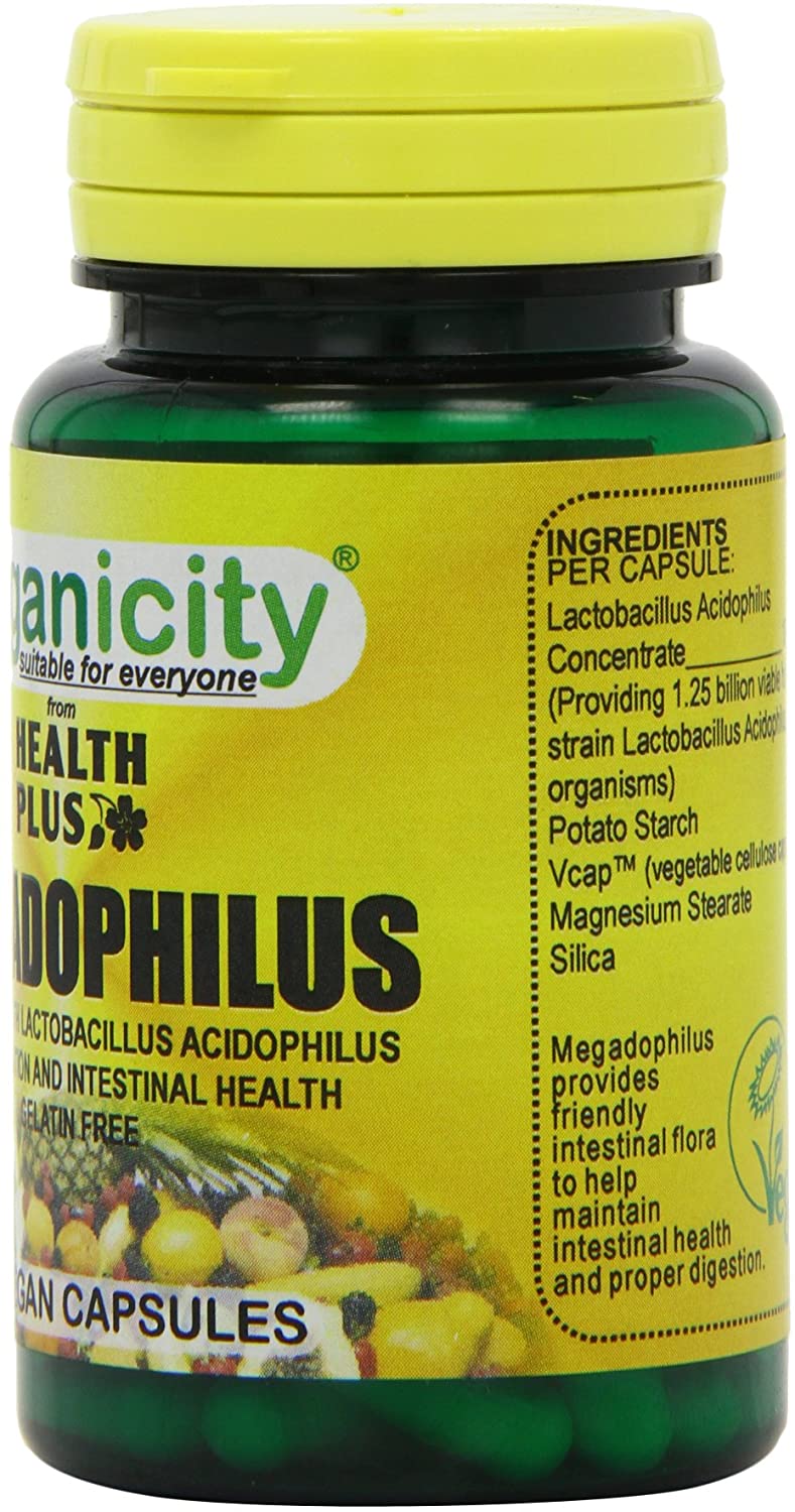 Veganicity Megadophilus : 1.25 Billion Pro-biotic Digestive Health Supplement : 60 Vcaps, 60 count (Pack of 1) - Image 2