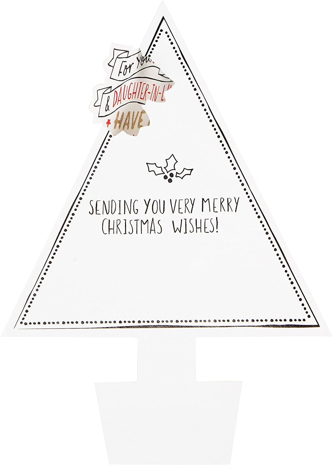 Hallmark Christmas Card 'Good Food Merry Mood' - Medium - Image 2