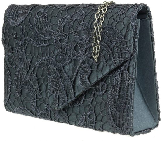 Girly HandBags Satin Lace Clutch Bag - Image 2