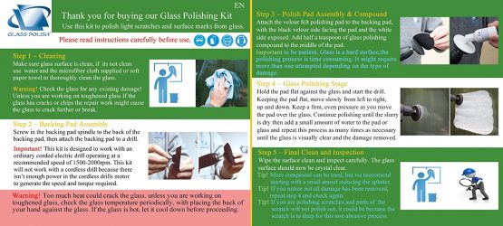 GLASS POLISH 21005 DIY Windscreen Polishing Kit, Automotive Glass Polishing Solution | 75 mm - Image 2