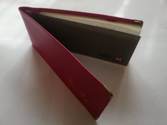 AKSHIDE Blue Folding Leather StyleCheque Book Holder/Leather Style Cheque Book Cover - Image 3