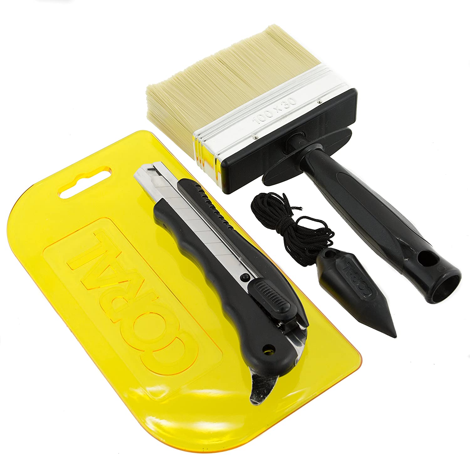 Coral 69505 Paperwiz Original Wallpaper Tool Kit with Knife Brush and Plumb Bob for Paper-Hanging 4 Piece Pack Set - Image 3
