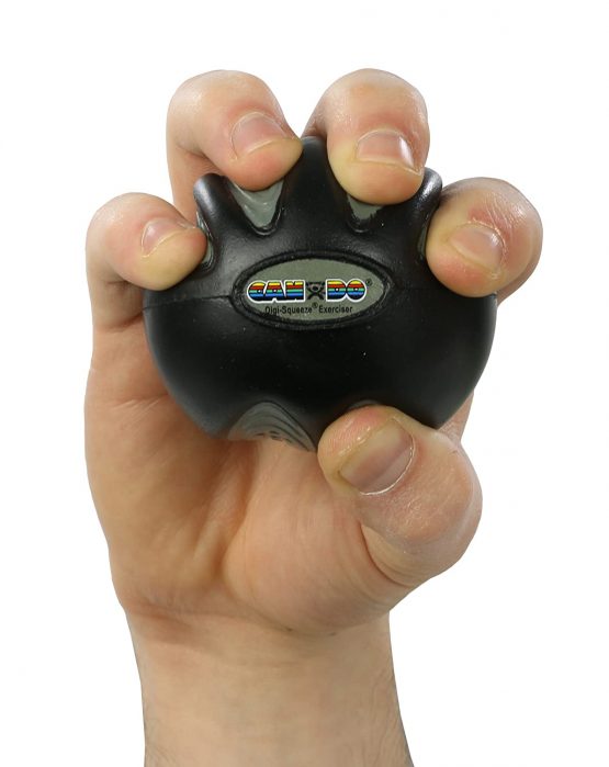 Hand exerciser - finger strengthener Cando® Digi-Squeeze, black (very strong) - Image 3
