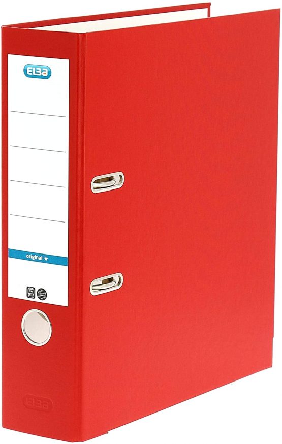 Elba, A4 Lever Arch Files, Red, 1 Folder, 100202218