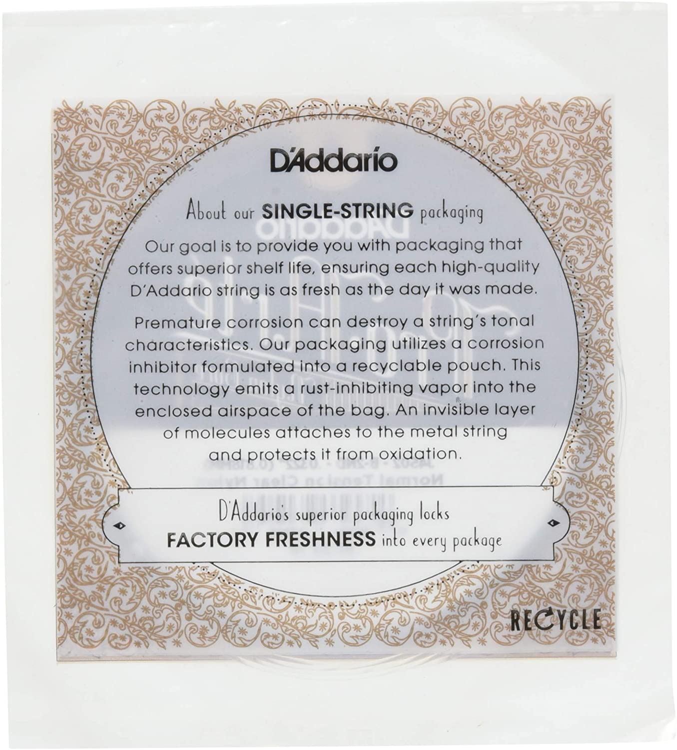 D'Addario J4502 Pro-Arte Nylon Normal Tension Single Second String for Classical Guitar, Nylon Classical - Image 2