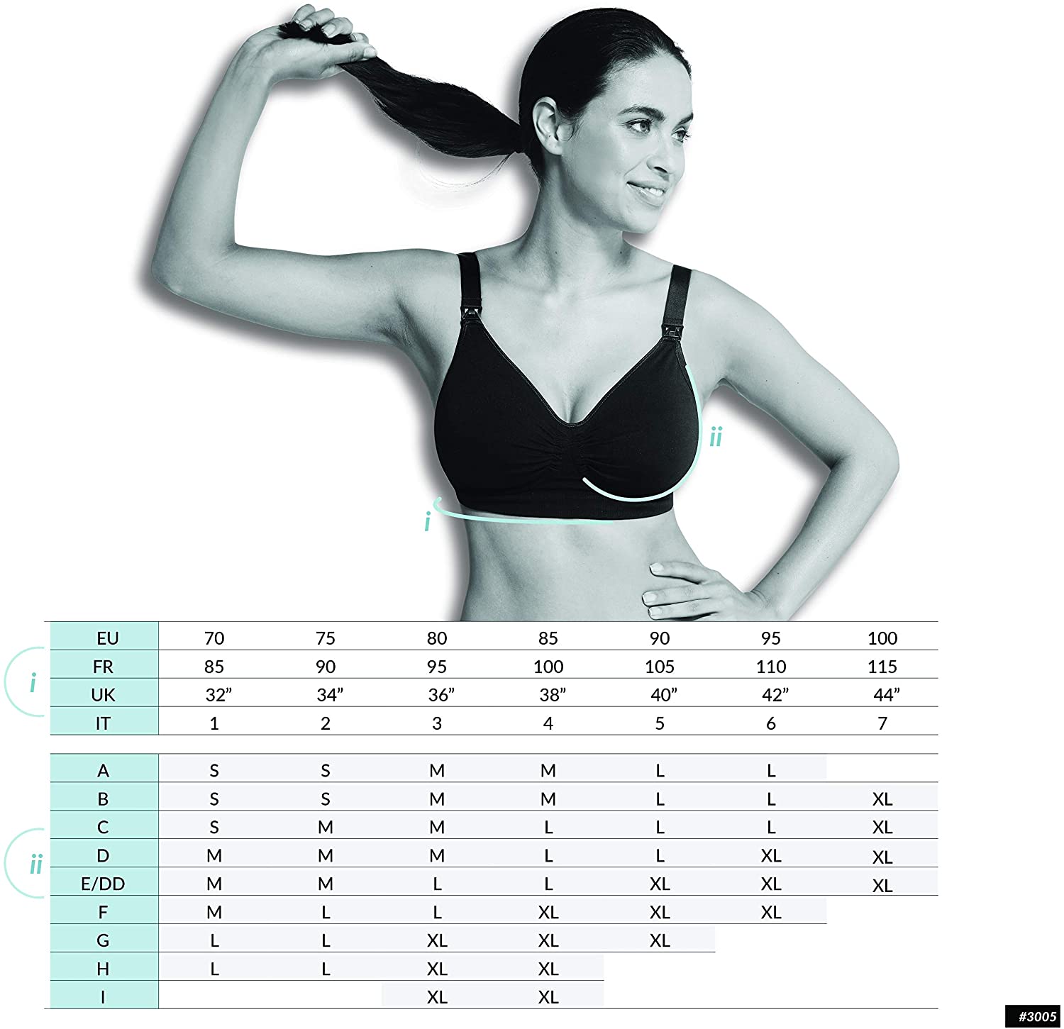 Carriwell Seamless Nursing Bra (Large, Black) - Image 4