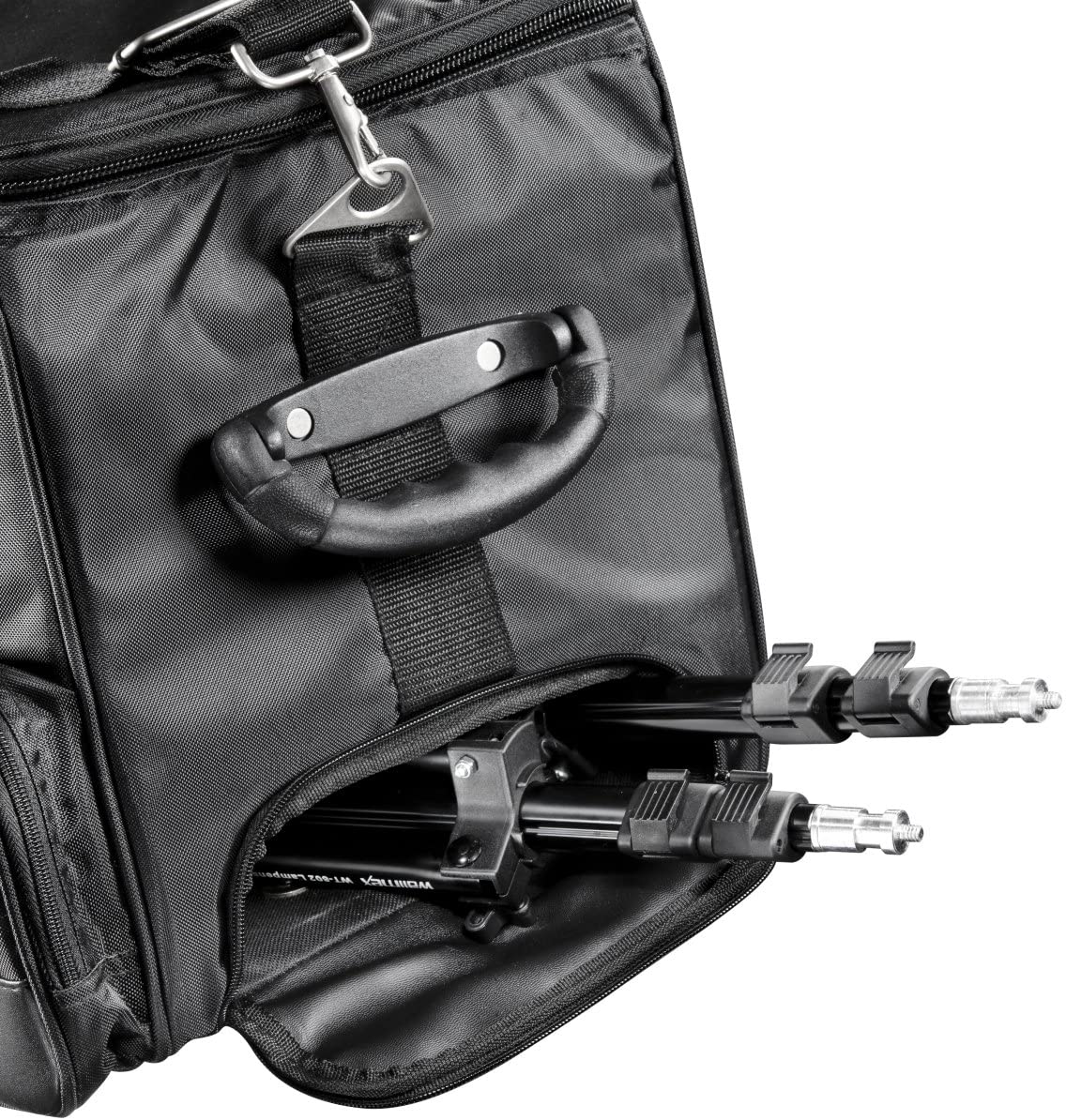 Walimex 15122 Studio Trolley XL (incl. extendable trolley handle, padded shoulder strap, variable interior division), black - Image 4
