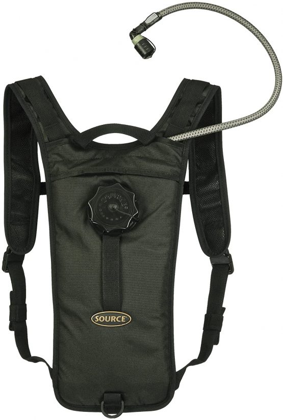 Source Unisex_Adult Transporter Hydration System, Black, 2 L