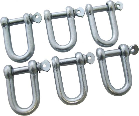 Amtech S4305 6 Piece 8mm D-Shackle Set
