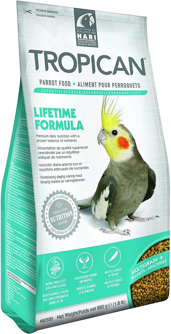 Hari Tropican Cockatiel Lifetime Granules, 820 g