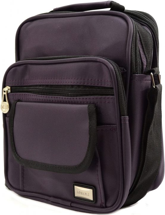 Mens/Ladies Smooth Canvas Style 'Small Messenger' Work/Travel Shoulder Bag - Image 3