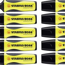 Highlighter - STABILO BOSS EXECUTIVE Box of 10 Yellow