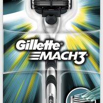 Gillette Mach3 Men's Razor - 1 Blade, Engineered with Precision Cut Steel for Up to 15 Shaves Per Blade