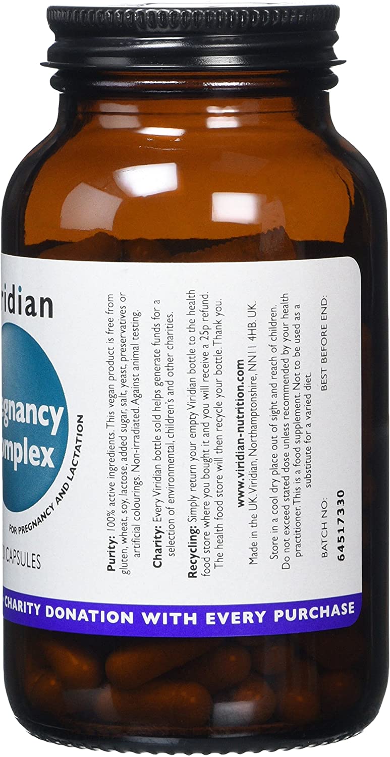 Viridian - Pregnancy Multivitamin Formula - 120 Caps, 120 count (Pack of 1) - Image 2